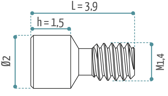 Tornillo PBE medidas