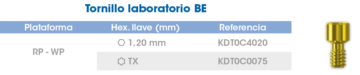 Tornillo laboratorio BE