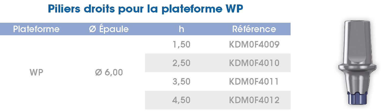 Piliers droits WP Avantgard