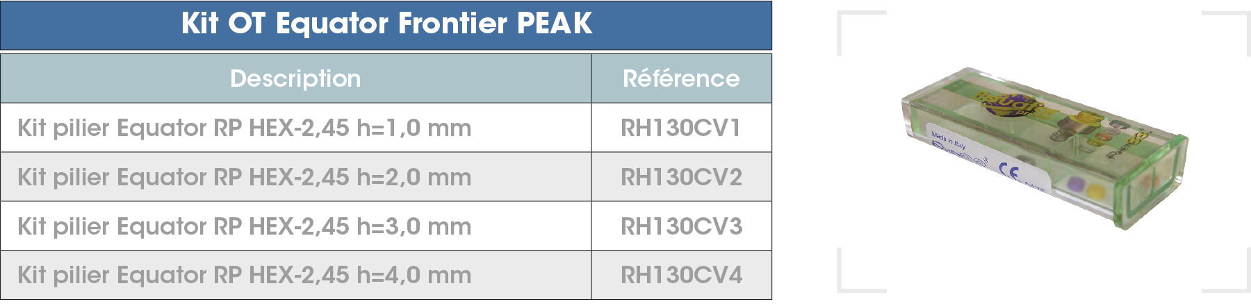Kit OT Equator Frontier PEAK FR