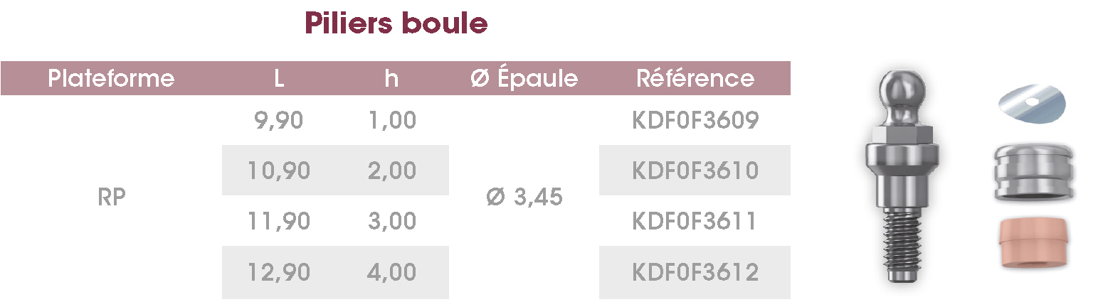 Piliers boule FrontierPEAK FR