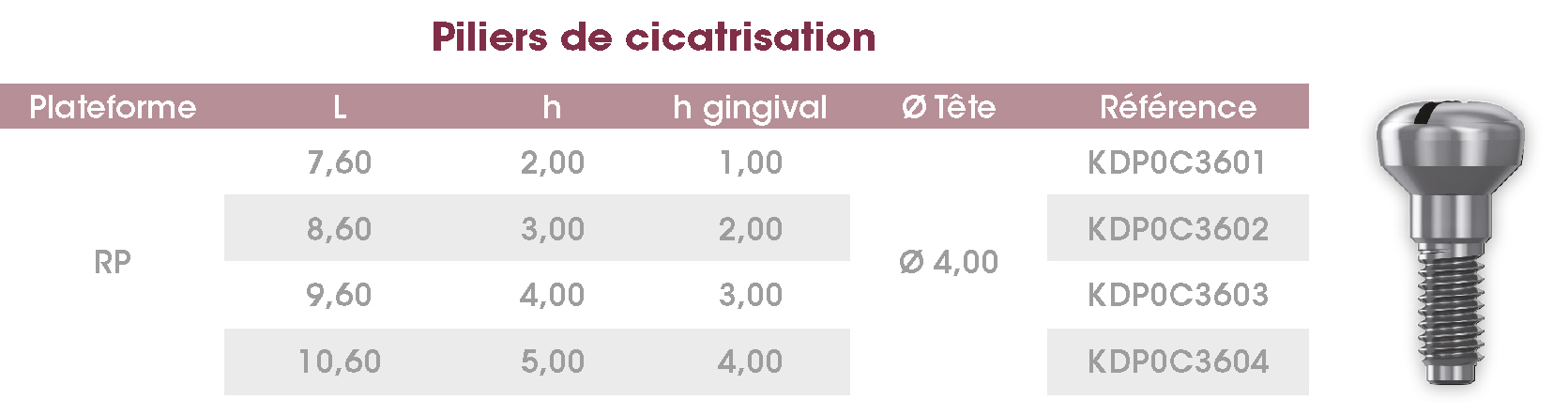 Piliers cicat FrontierPEAK FR