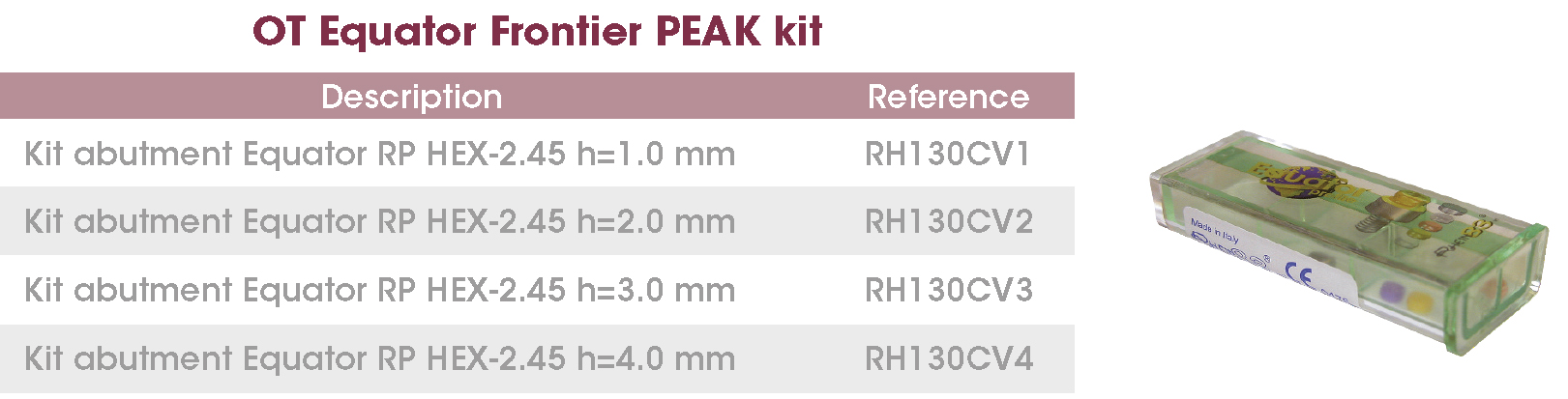 Kit OT Equator Frontier PEAK EN