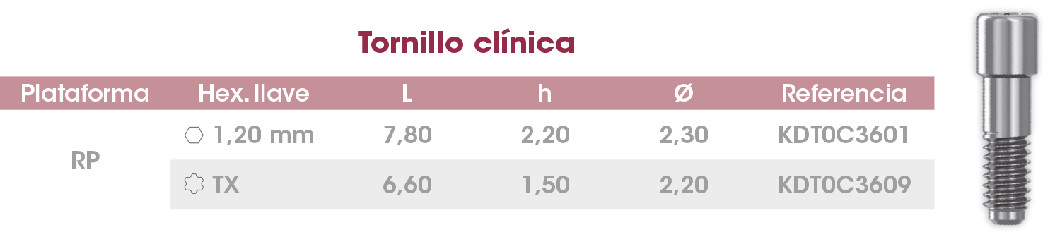 Tornillo clinica FrontierPEAK ES