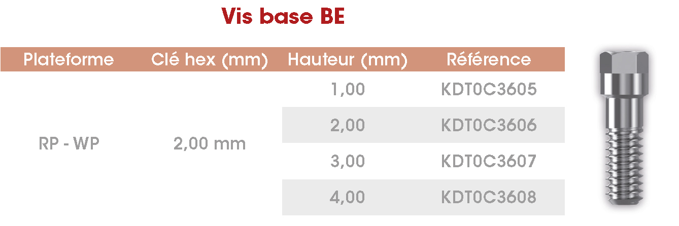 Vis Base BE Frontier FR