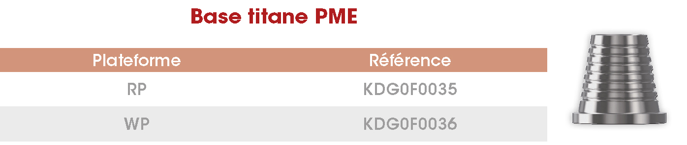 Base titane PME Frontier FR