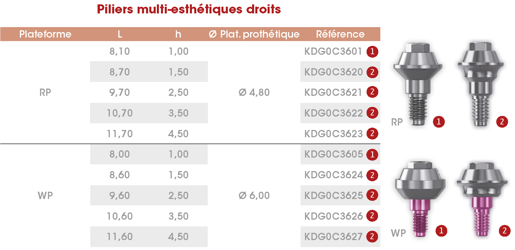 Pilier ME droit Frontier