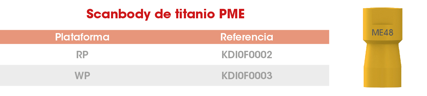 Scanbody titanio PME Frontier