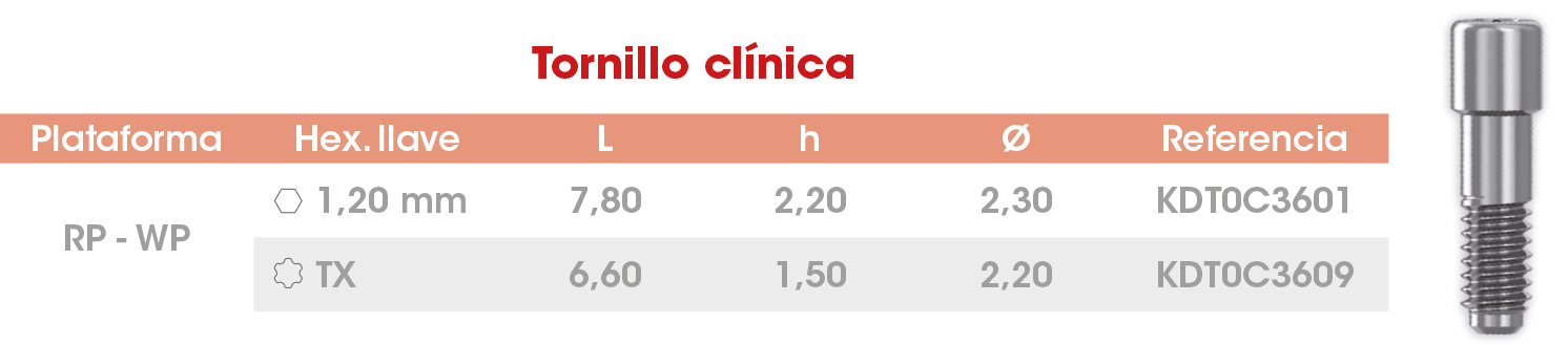 Tornillo clinica Frontier