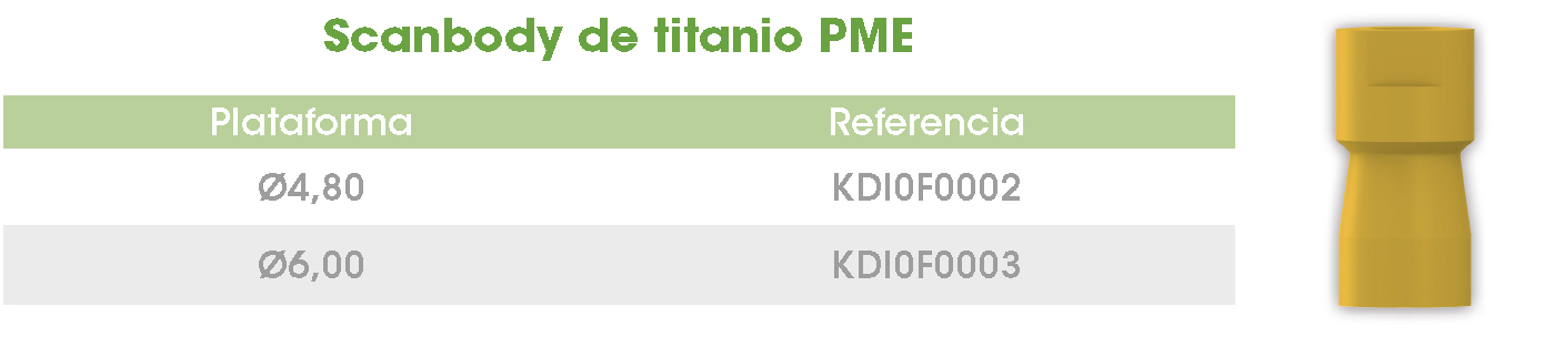 Scanbody Titanio PME Phoenix