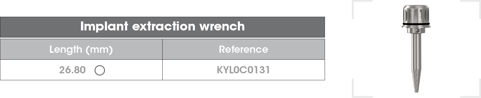 Implant ext wrench