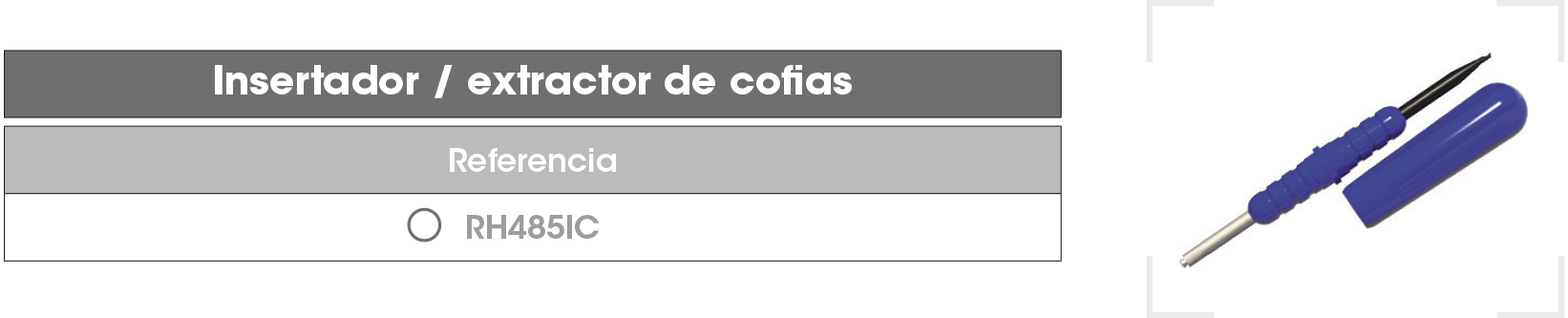 Insertador extractor cofias lila